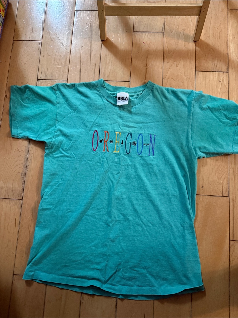 Teal 'Oregon' Short-Sleeve Graphic Tee